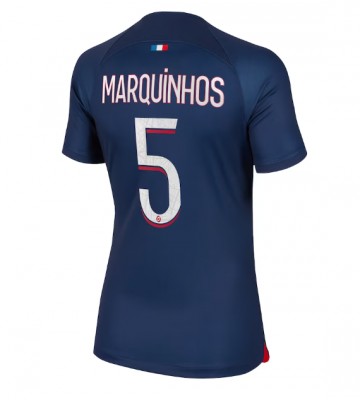 Paris Saint-Germain Marquinhos #5 Hemmatröja Kvinnor 2023-24 Kortärmad